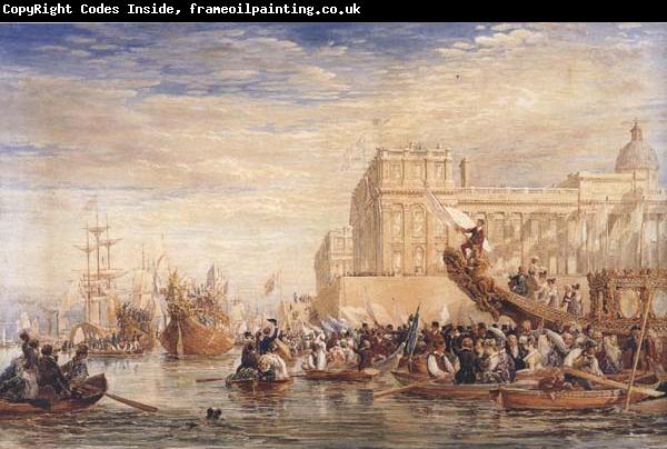 David Cox Embarkation of His Majesty George IV from Greenwich (mk47)